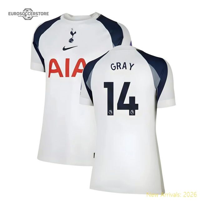 Premium 2025-2026 Tottenham Home Shirt (womens) (gray 14) - Premium