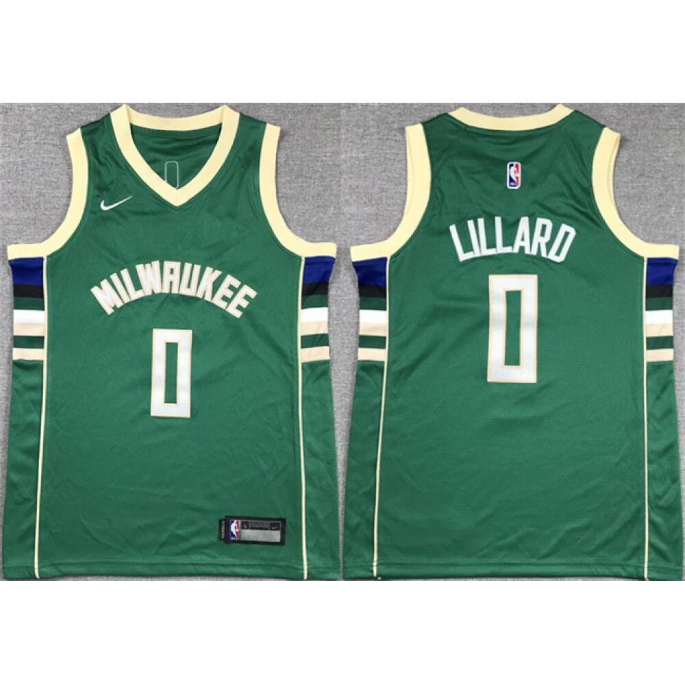 Exclusive Men's Milwaukee Bucks #0 Damian Green Basketball Jersey
