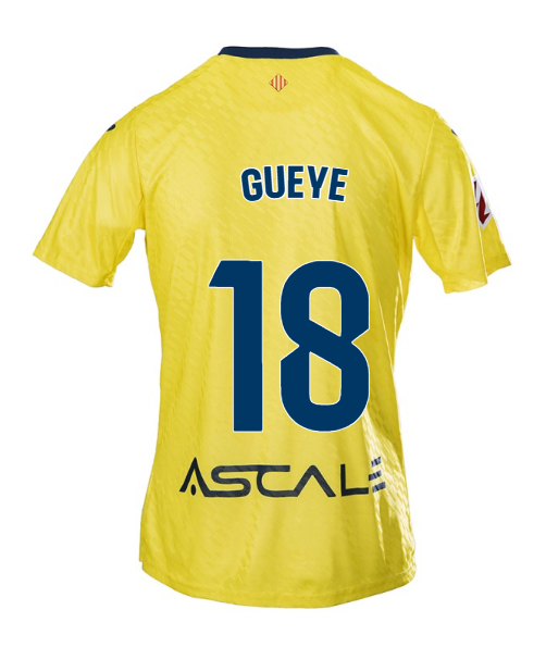 Villarreal 25-26 Season Home Jersey Featuring GUEYE #18