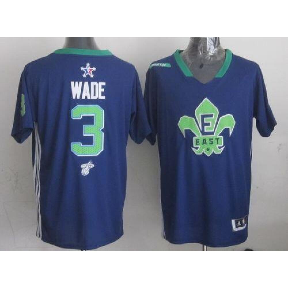 Fan Favorite Top-Grade Men's Miami Heat #3 Dwyane Blue Basketball Jersey