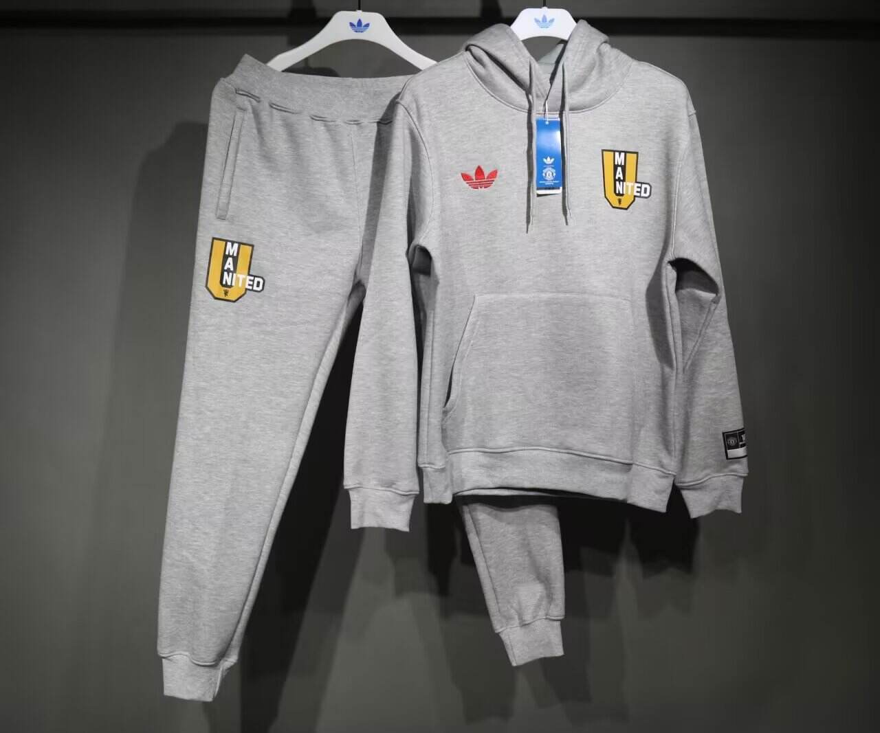 Manchester United 2526 Grey Hoodie Suit - Official Replica 22381