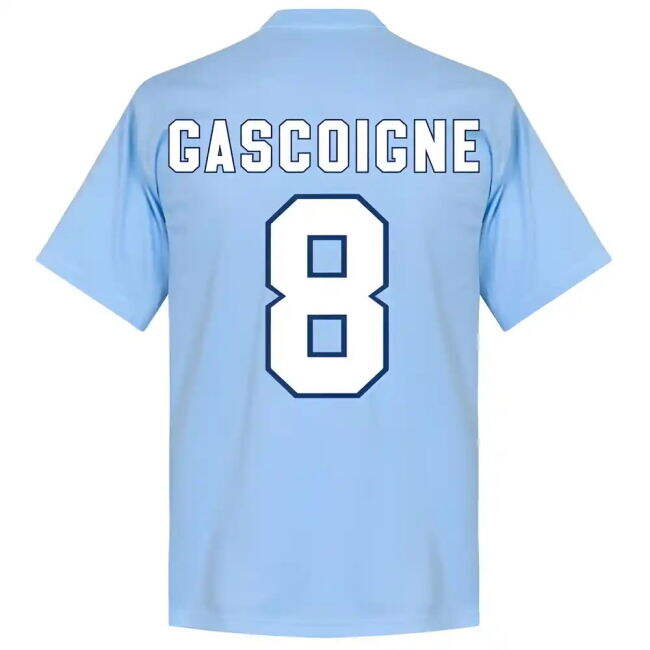 Lazio Paul Gascoigne 8 Team T-Shirt - Sky