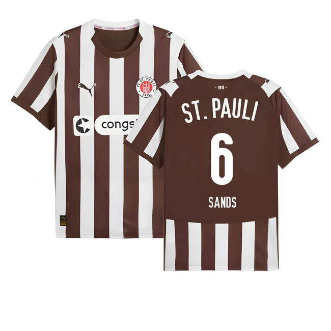 2025-2026 St Pauli Home - professional fashionable match jersey v4.703
