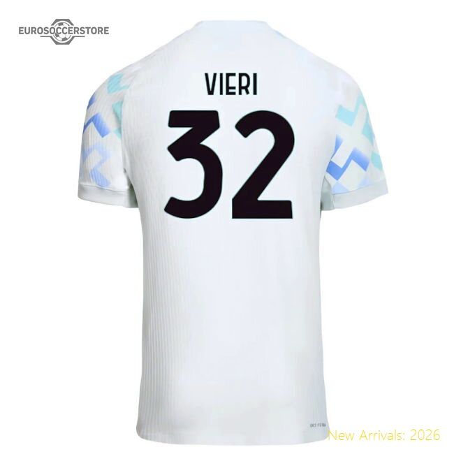 Outstanding 2025-2026 Inter Milan Authentic Away Shirt (vieri 32)