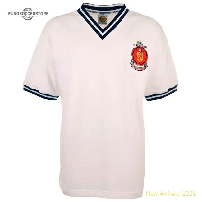 Official Bolton 1958 Fa Cup Final Retro Football Shirt - Premium