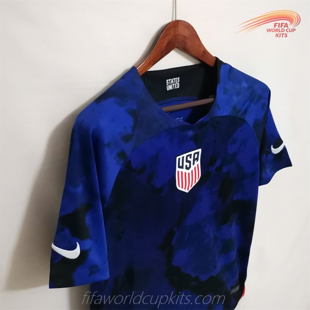 USA 2022 World Cup Away Dark Blue Football Kit