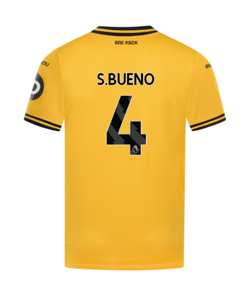 S.BUENO 4 Home Jersey of Wolverhampton Wanderers for the 24-25 Season