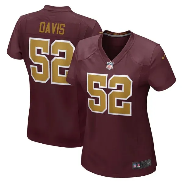 Performance None Game Jersey - Premium Burgundy NFL Fan Jersey | Ga...