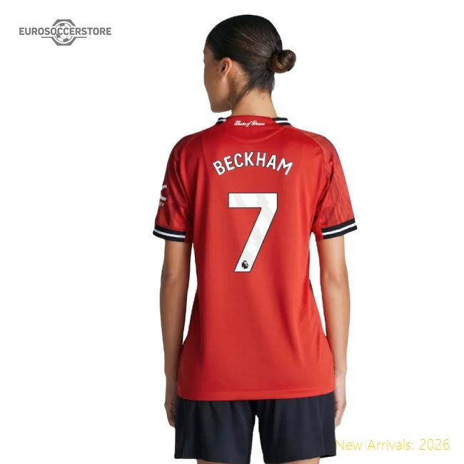 Authentic 2025-2026 Man Utd Authentic Home Shirt (womens) (beckham 7