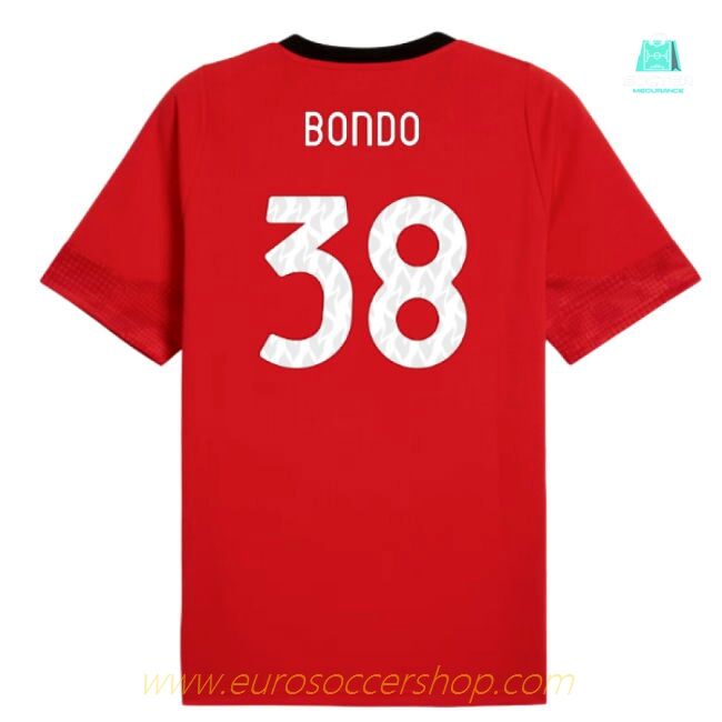 2025-2026 AC Milan Training Jersey (Red) (Bondo 38)