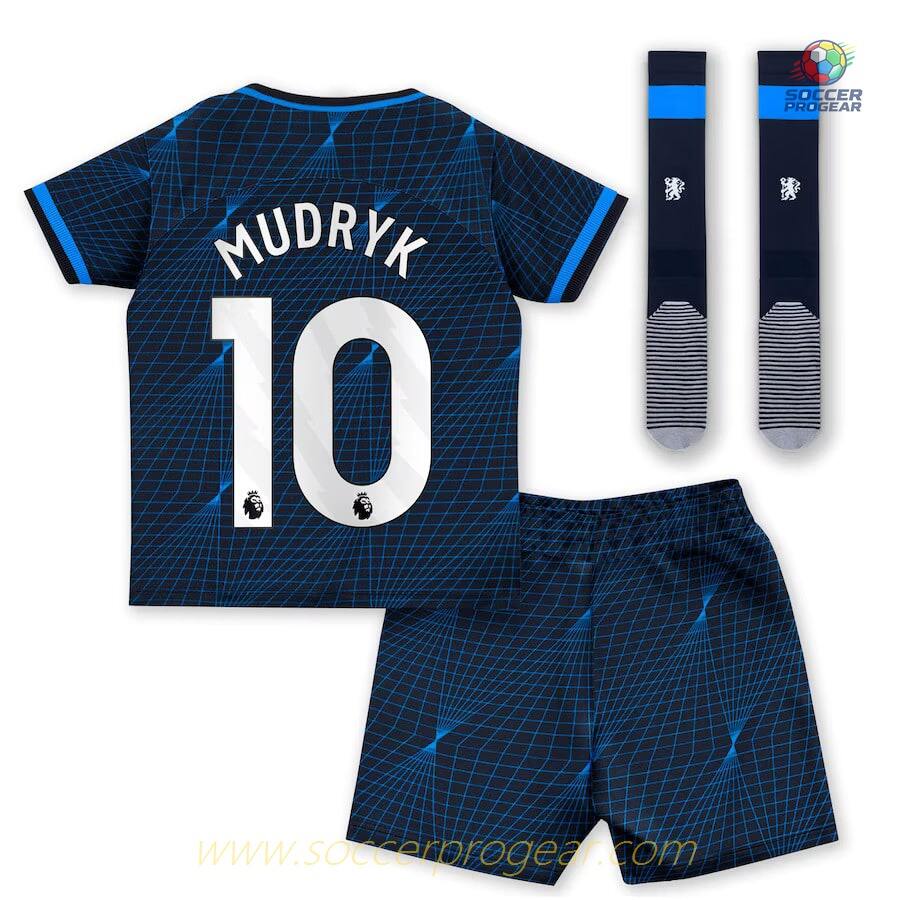 Chelsea Youth Away Team Jersey Team Jersey 2023 2024 Mudryk