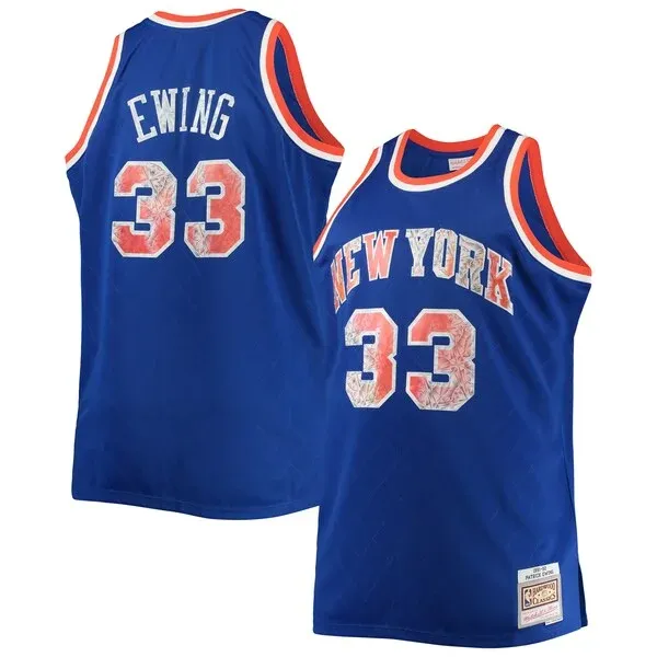 Patrick Ewing NYK Swingman Jersey - contemporary premium - Blue