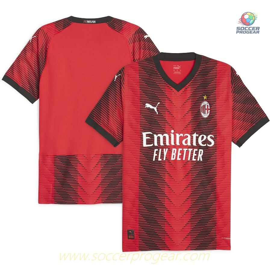 AC Milan Home Team Football Jersey 2023 2024