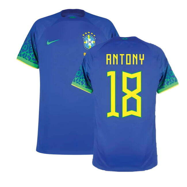 ANTONY 18 New Breathable Brazil Away Match Shirt
