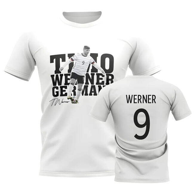 Timo Werner Germany Player Tee (White)