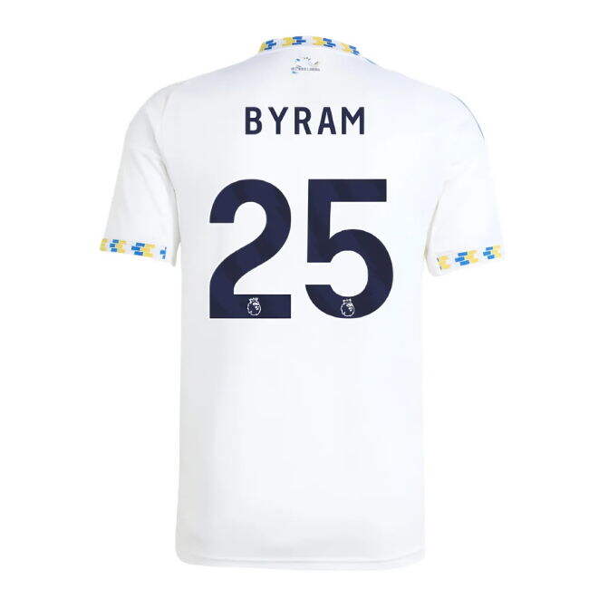 Officially Licensed Leeds 2025-2026 Leeds United Home Shirt (Byram 25)