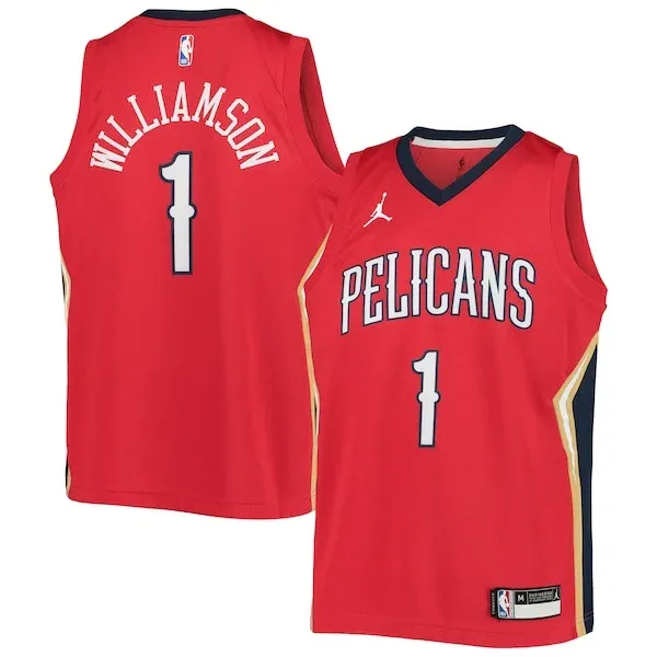 Zion Williamson NOP Pro-Grade Team Jersey - Red - Licensed Product