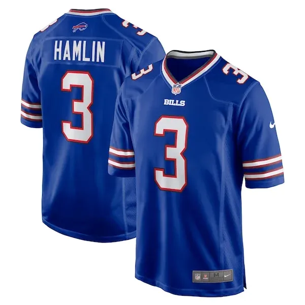 None Damar Hamlin Game Jersey - Royal | NFL Player Jersey | NFL Footba