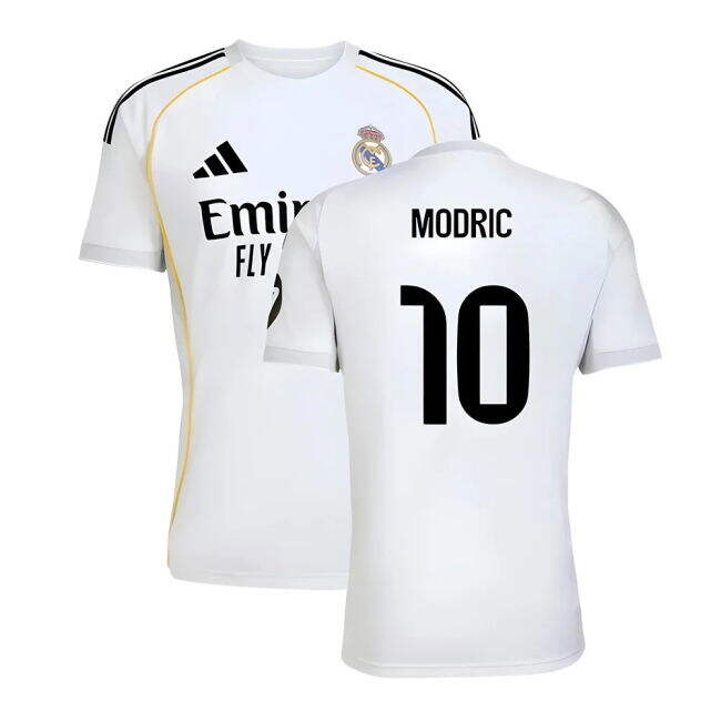 2025-2026 RM Home Economic Football Shirt (Modric 10) Antibacterial