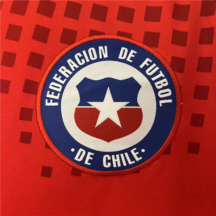 2024 Chile Home Red Soccer Jersey Football Shirt - Official Replica
