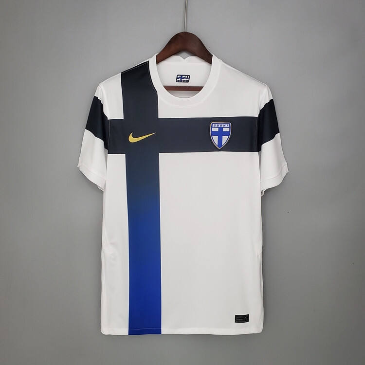Finland Euro 2020 Home White Football Shirt Soccer Jersey - Official