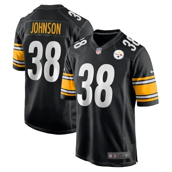 High-Quality PIT Steelers Game Jersey - Black | NFL Fan Apparel