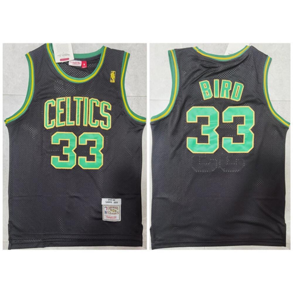 High-Quality Boston Celtics 33 Black Jersey - - NBA Collection