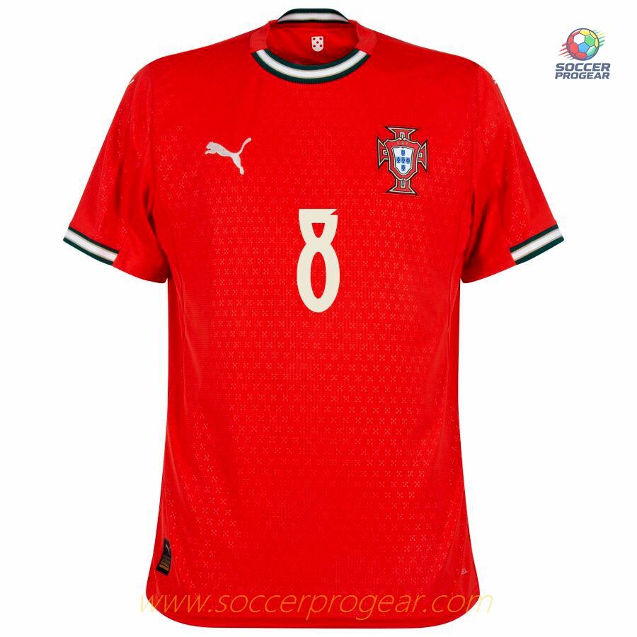 Portugal Home Football Soccer Shirt 2025 Collection 2026 B. Fernandes