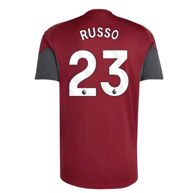 Women's 2025-2026 Arsenal EU Training Jersey (Burgundy) (Russo 23)