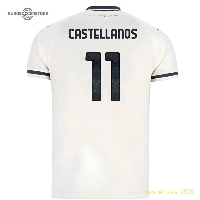 Premium 2025-2026 Lazio Away Shirt - Kids (Castellanos 11)