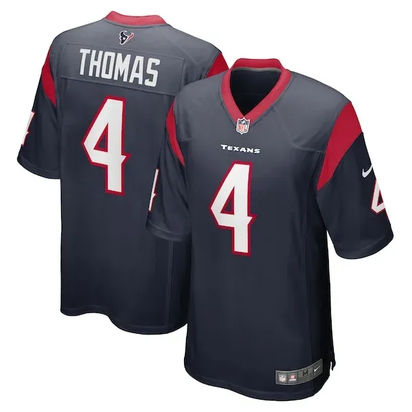 None Tavierre Thomas Game Jersey - Navy | NFL Player Jersey | NFL Foot