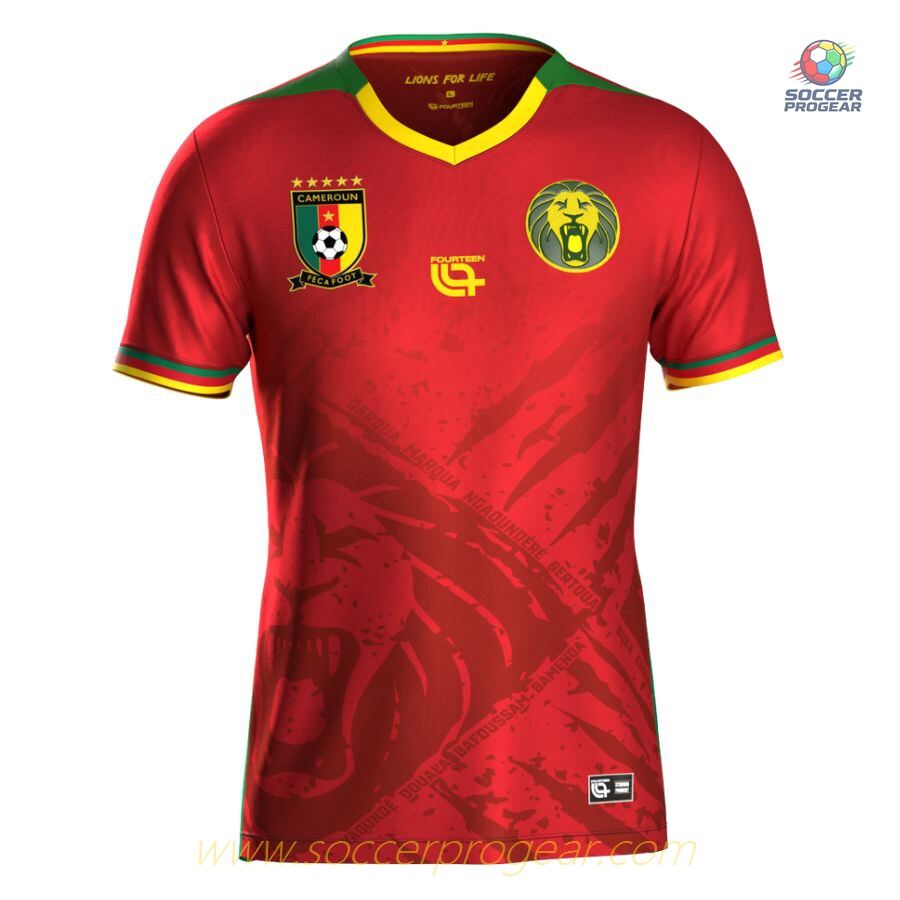 Cameroon 2025 Season-2026 Away Team Jersey Kids Team Jersey