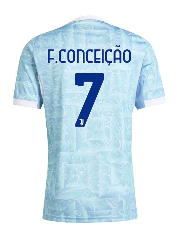 Juventus 25-26 Season Away Jersey with F. CONCEIÇÃO Name and Number 7