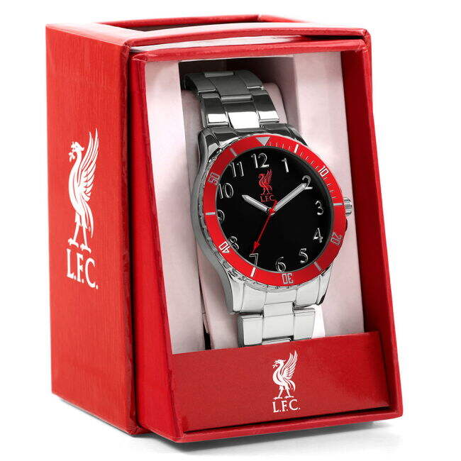 Fashionable Liverpool Liverpool FC Mens Red & Silver Bracelet Watch...