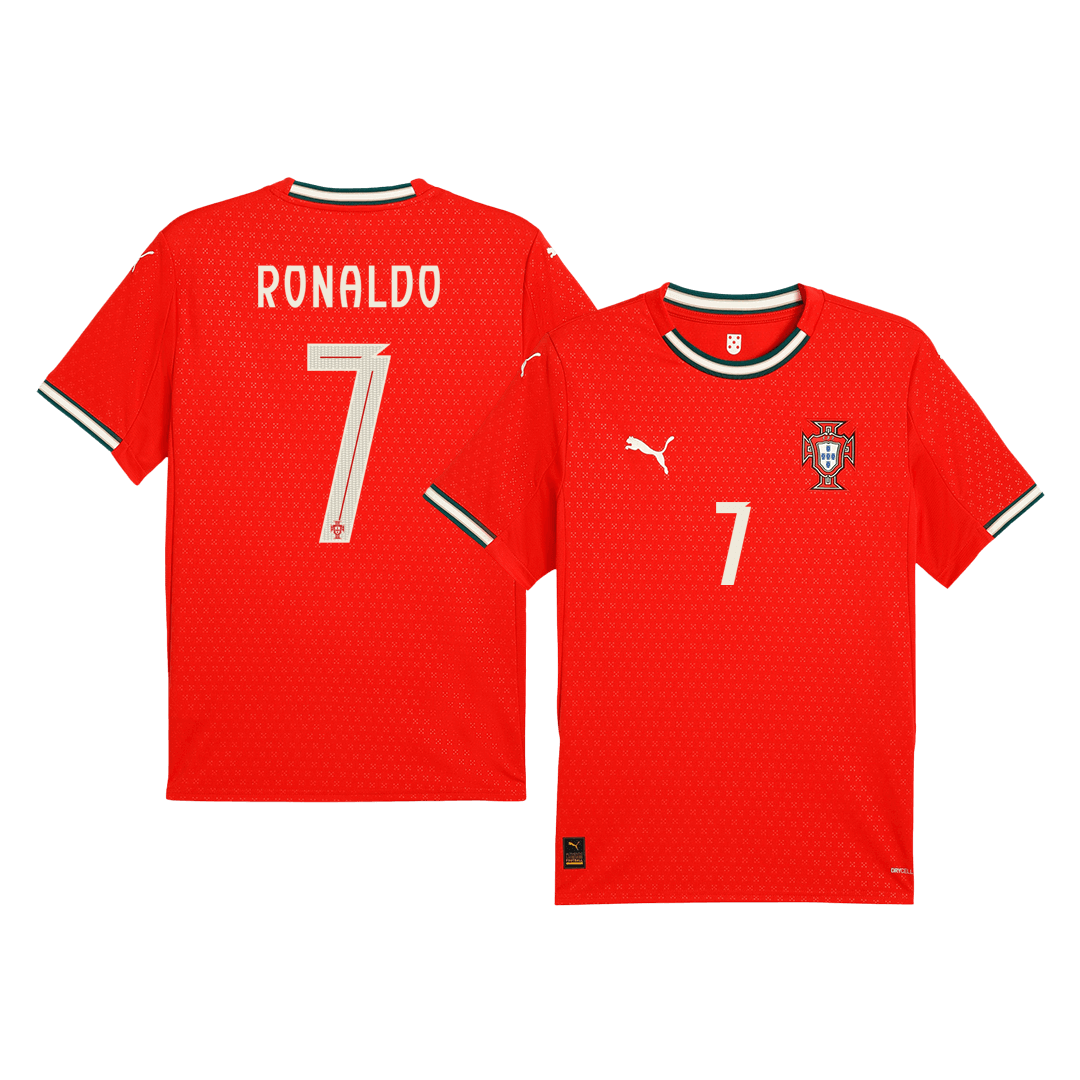 RONALDO #7 Portugal Home  Soccer Jersey 2025 Authentic Kit