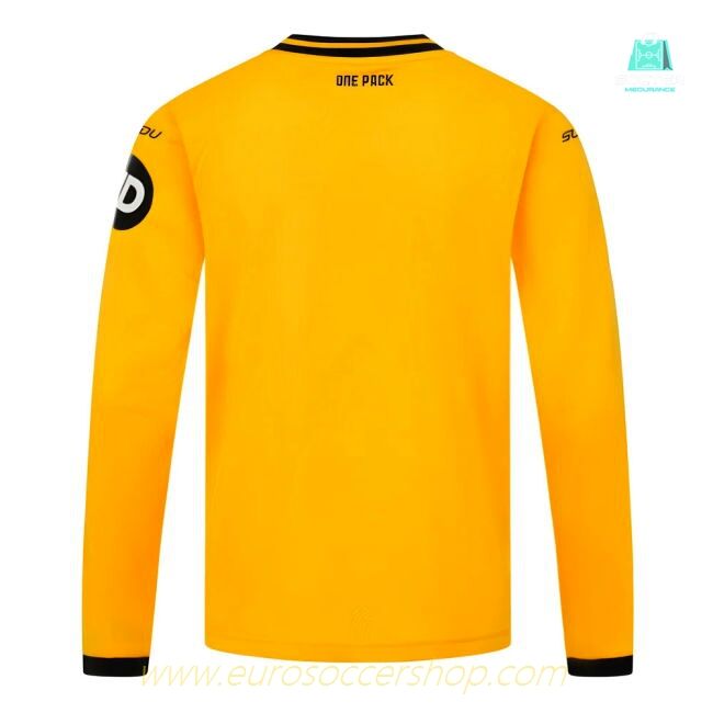 2024-2025 Wolves Long Sleeve Home Shirt (Kids)