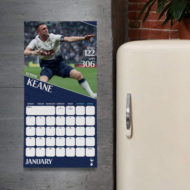 Men's Tottenham Hotspur FC Legends Square Calendar 2026