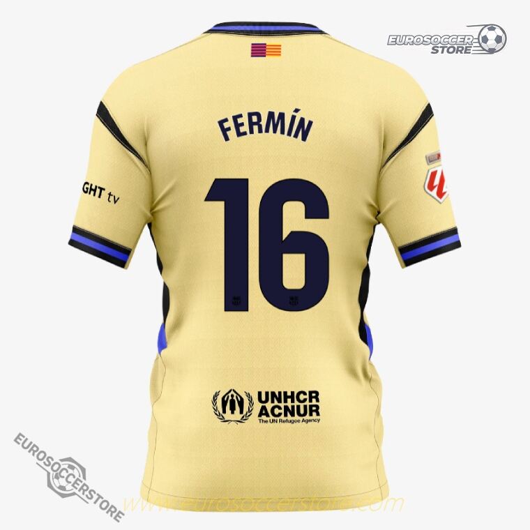 FerMÍN's Number 16 Away Jersey for Barcelona in the 25-26 Season