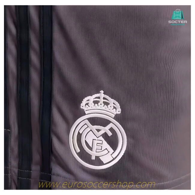 2024-2025 Real Madrid Third Shorts (Charcoal)