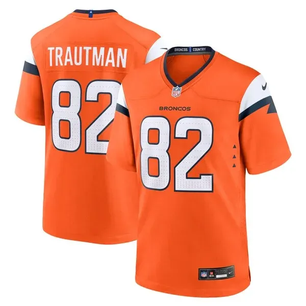 None Game NFL Jersey - Orange | Official Football Apparel | NFL Footba
