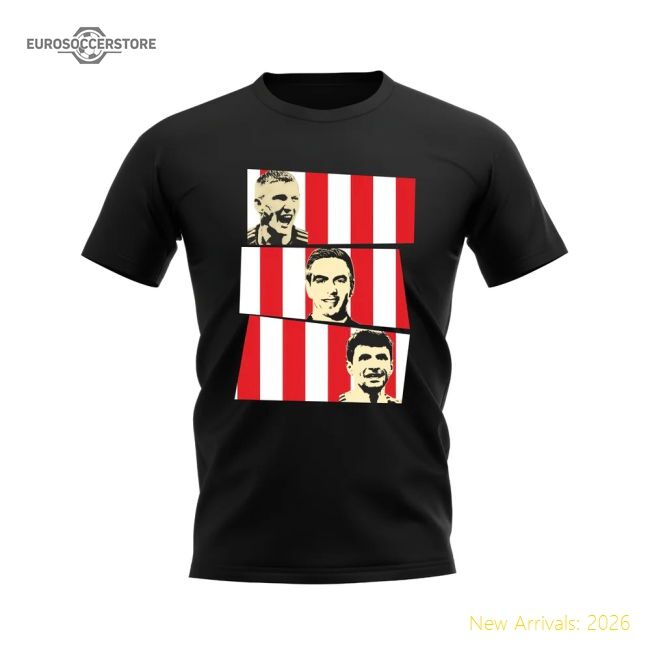 Elite Schweinsteiger Lahm Muller Bayern Munich Trio T-shirt (black)