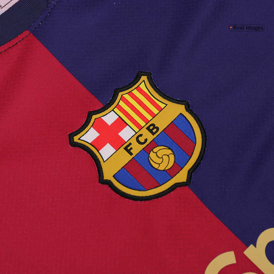 Barcelona Home  Soccer Jersey Kit(Jersey+Shorts) 2024/25 Authentic Kit