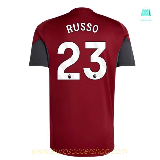 2025-2026 Arsenal EU Training Jersey (Burgundy) (Russo 23)