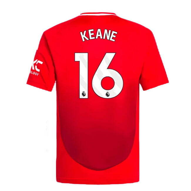 Ultra Comfort Licensed Football Man Utd Home Shirt Kids Keane #16 ...