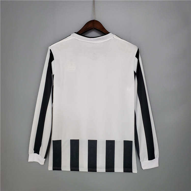 Authentic Juventus 21-22 Home WhiteBlack Soccer Jersey Long Sleeve