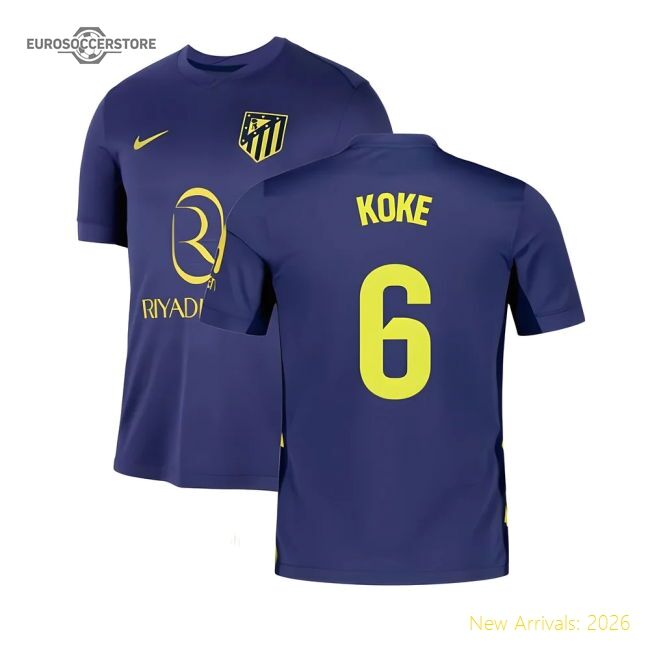 Performance 2025-2026 Atletico Madrid Away Shirt (Koke 6)