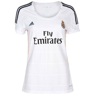 Professional Grade 13-14 Real Madrid Home Womens Jersey Shirt