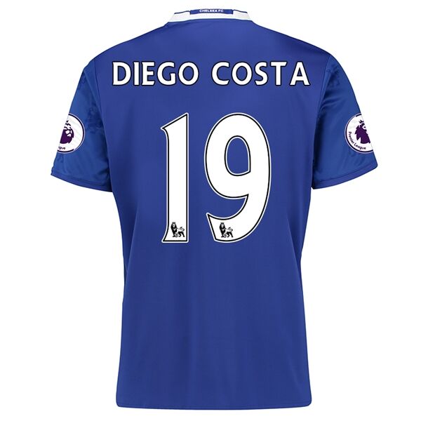 Chelsea Home 2016-17 DIEGO COSTA 19 Soccer Jersey Shirt - Official