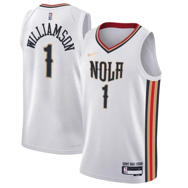 Zion Williamson NOP Swingman Jersey - premium NBA - White NBA