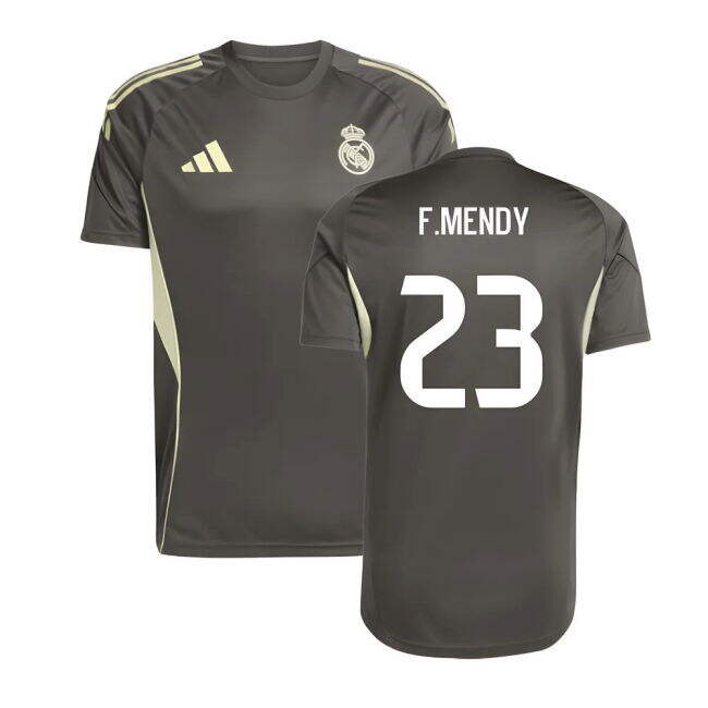 2025-2026 Real Madrid Training Jersey (Utility Grey) (F.Mendy 23)